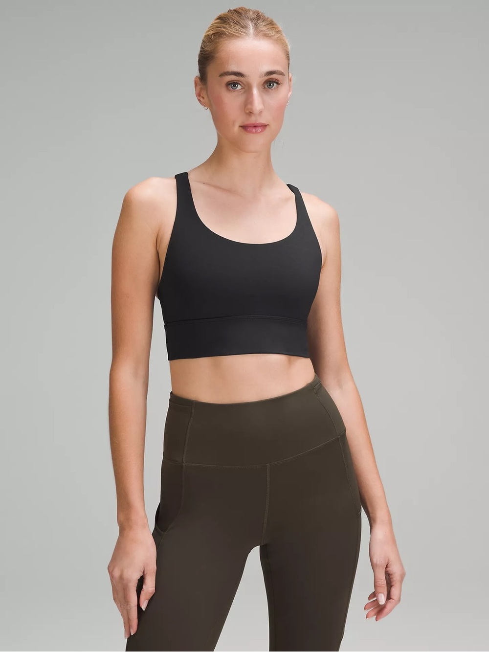Lululemon Black Longline Energy Bra